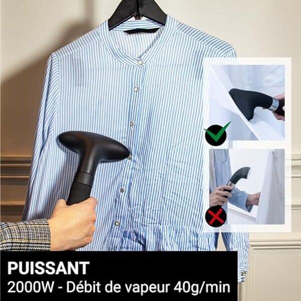 Découvrez le SteamOne T2000B, un défroisseur vapeur alliant puissance et qualité professionnelle. Éliminez efficacement les plis avec notre analyse complète.