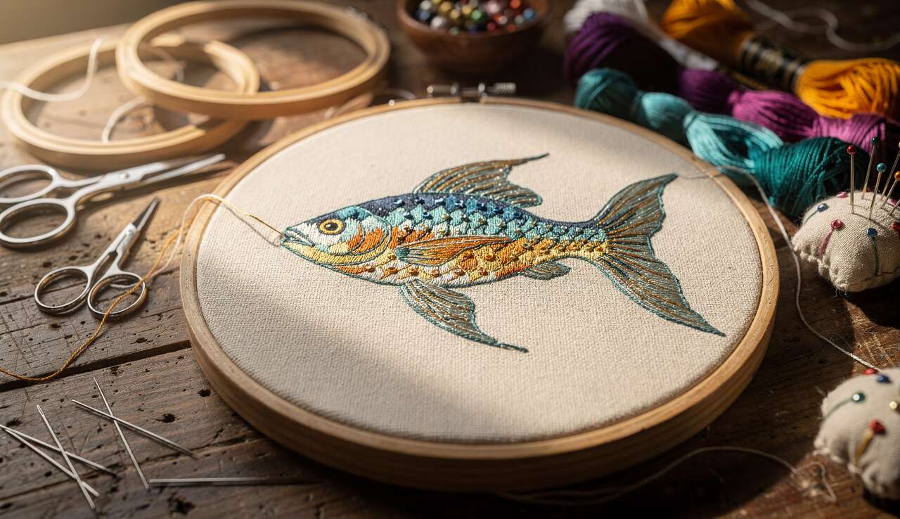 Les bienfaits cr&eacute;atifs et relaxants de la broderie poisson