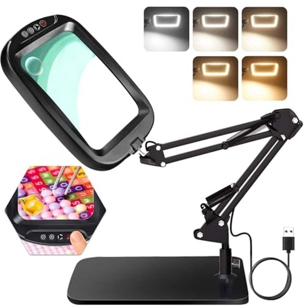 Test : loupe NZQXJXZ 10X 30X avec lumière et support