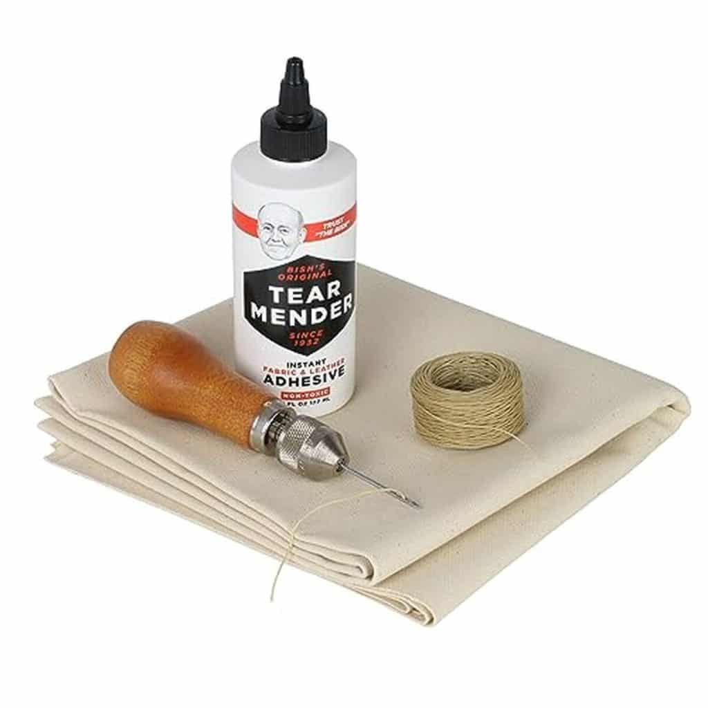 Test du kit de réparation complet pour tentes et bâches