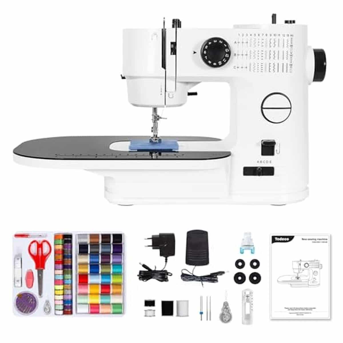 Test : machine à coudre multifonction Todeco avec extension amovible