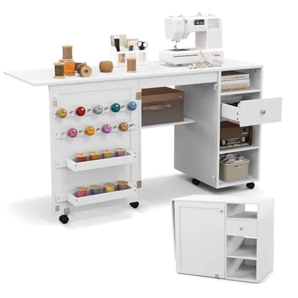 Test : table de couture pliante Giantex pour petits espaces