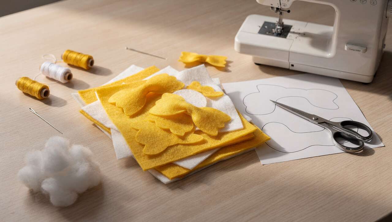 Tuto dinette : créer des pâtes en feutrine facilement