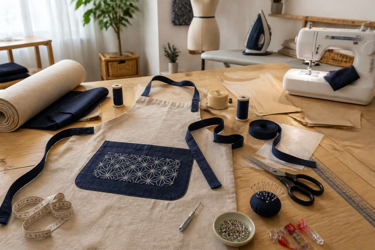 Tuto : coudre un tablier japonais élégant et pratique