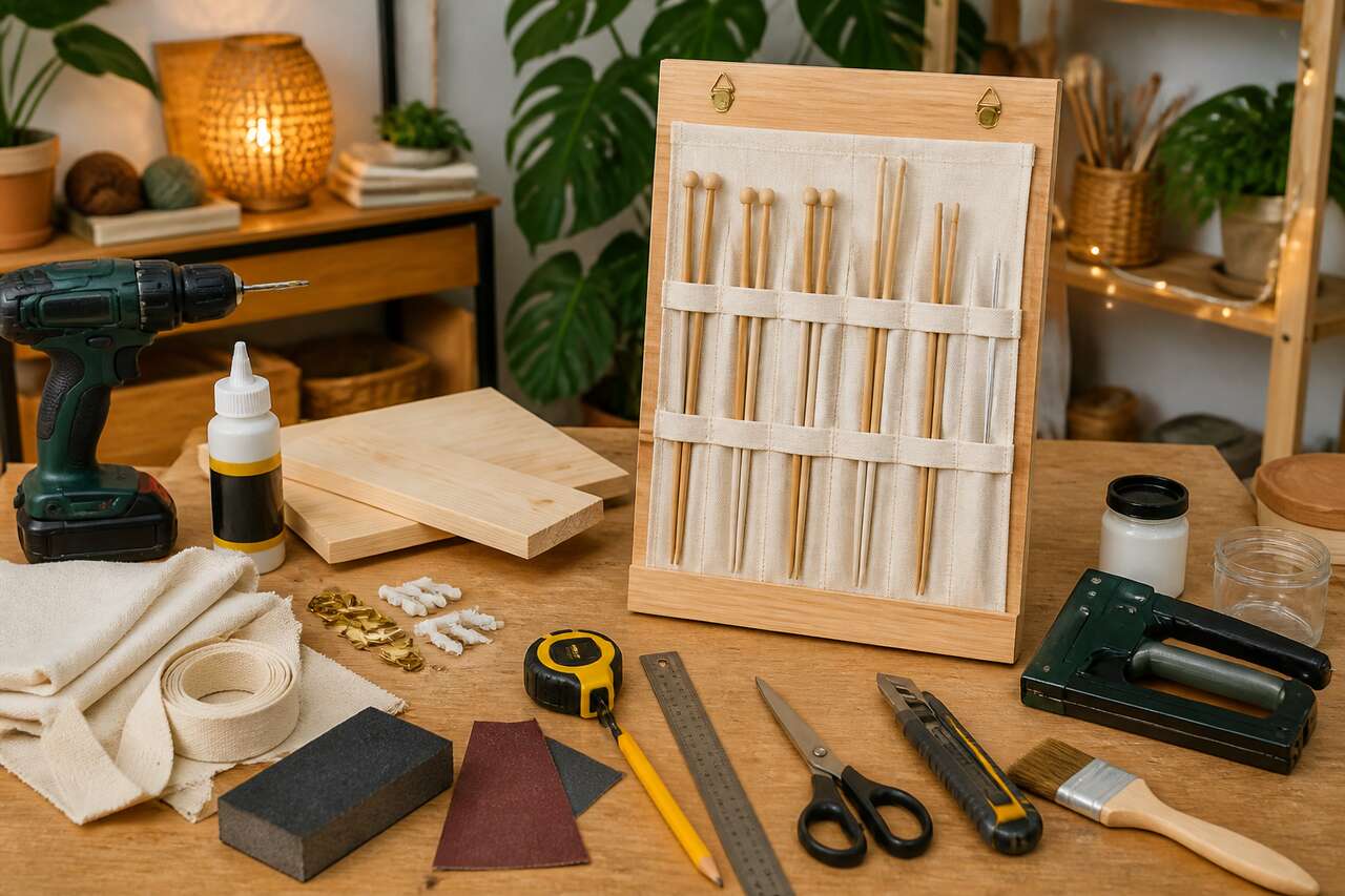 Range-aiguilles à tricoter DIY : tuto facile et rapide