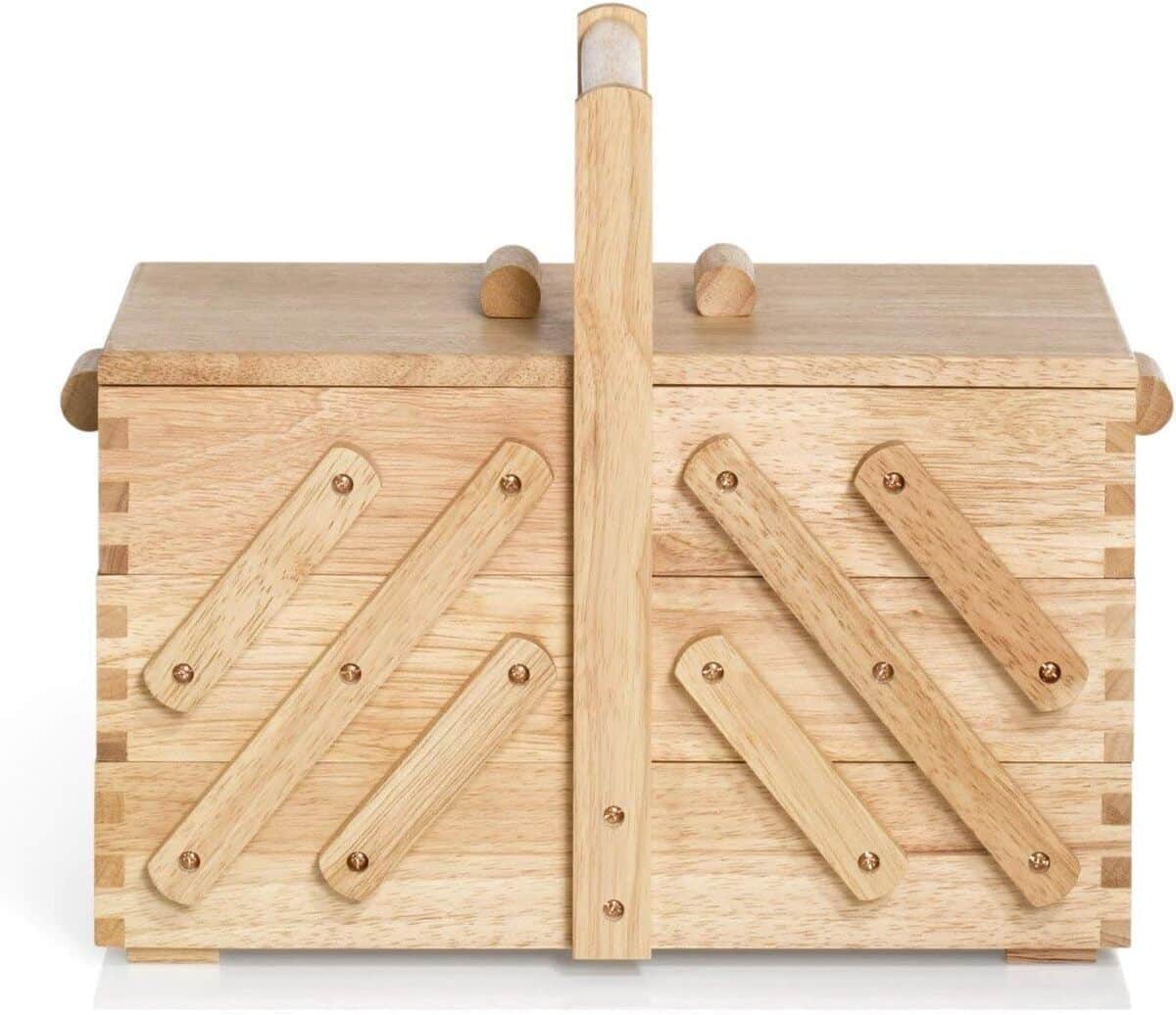 Test : travailleuse Prym 612546 en bois clair, m