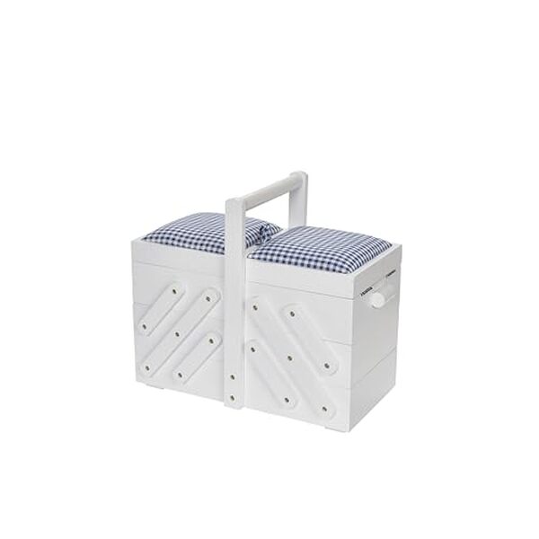 Découvrez notre test détaillé de la travailleuse Prym 612578 en bois blanc avec tissu : caractéristiques, avantages et avis d'utilisateurs pour bien choisir. 