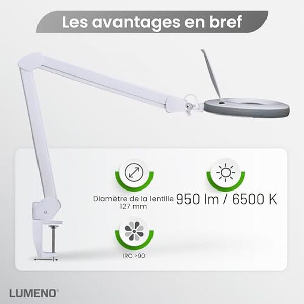 Découvrez notre test détaillé de la lampe loupe Lumeno LED 7215GR : efficacité lumineuse, précision optique et qualité de fabrication analysées pour vous.