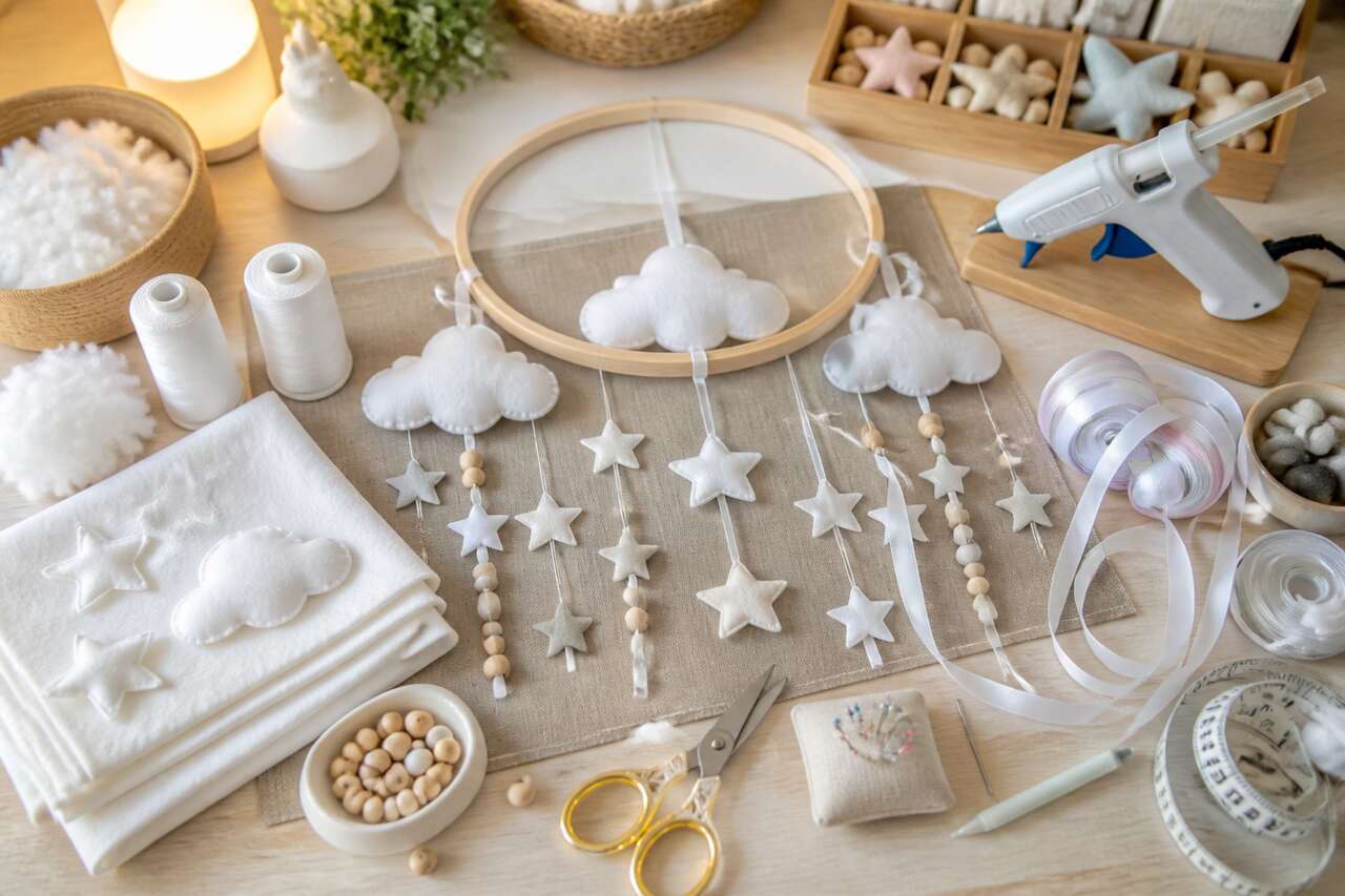 DIY : fabriquez un mobile nuage pour bébé