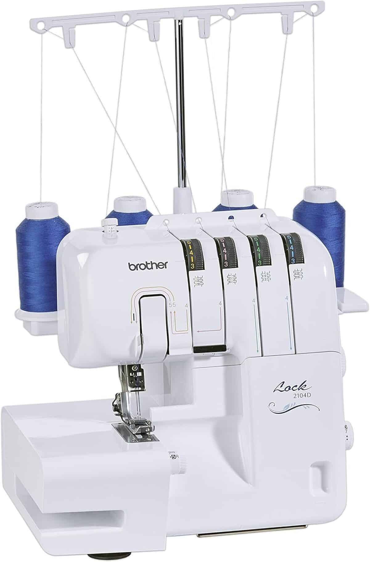 Test de la surjeteuse Brother 2104 D