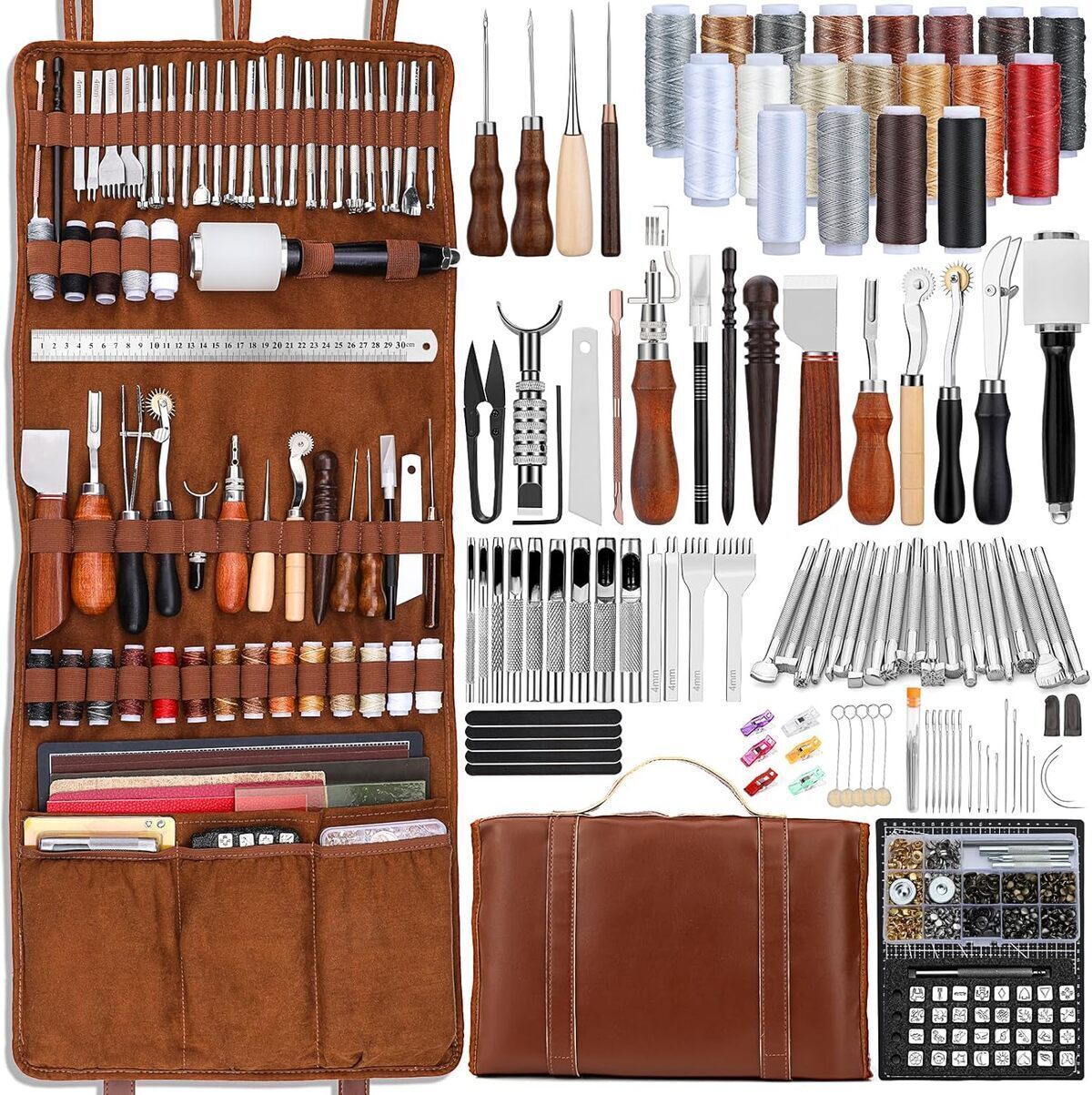 Test du kit d'outils en cuir TLKKUE pour travaux manuels professionnels