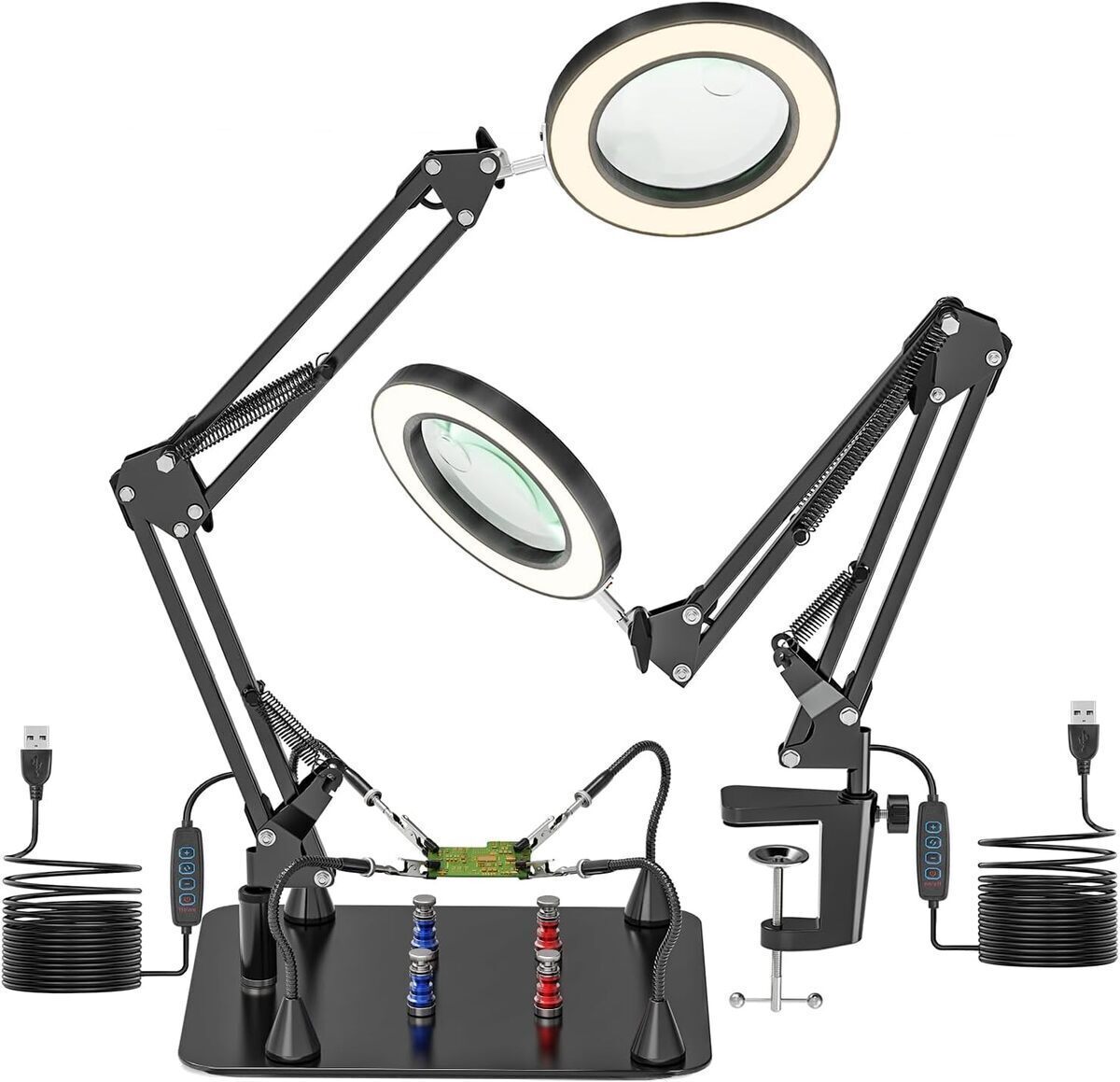 Test : loupe 10X & 15X avec lumière et support pour bricolage et soudage