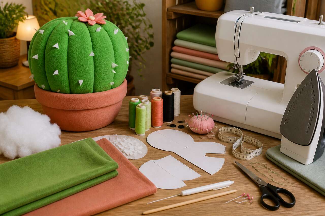 DIY : créer un coussin cactus douillet