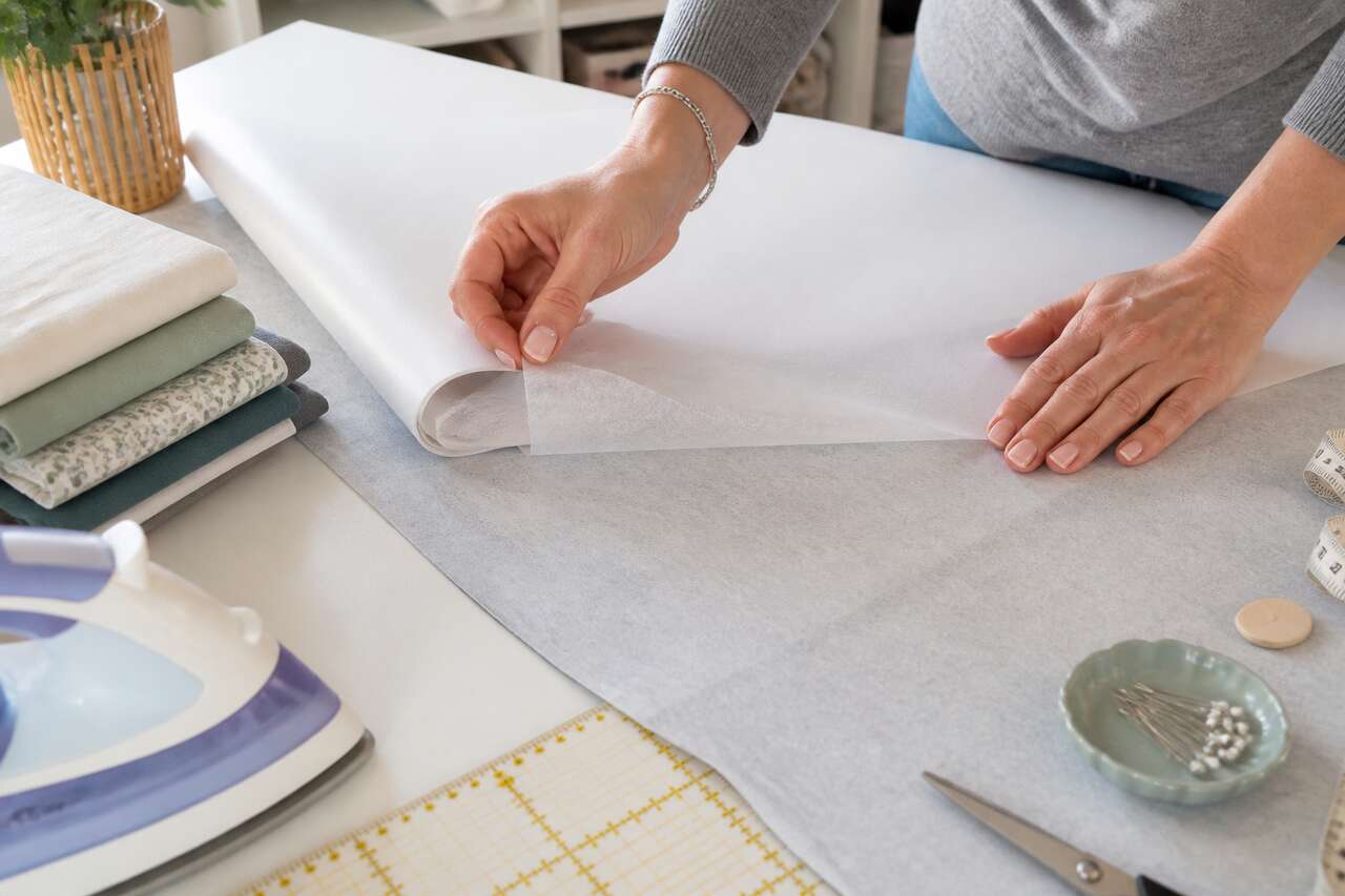 Préparer la pose : repères, découpe et face encollée Préparer la pose : repères, découpe et face encollée