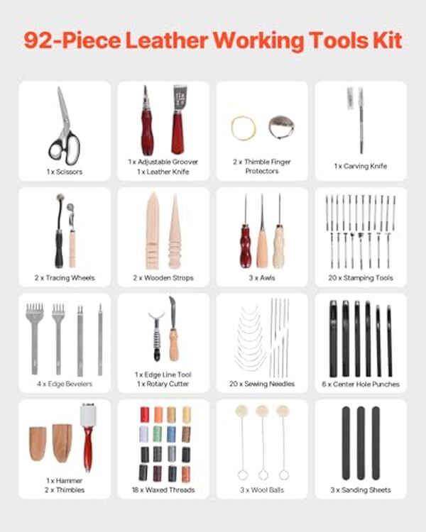 Découvrez notre test détaillé du kit de travail du cuir VEVOR : tous les outils essentiels pour les artisans, caractéristiques, avantages et conseils d'achat. 