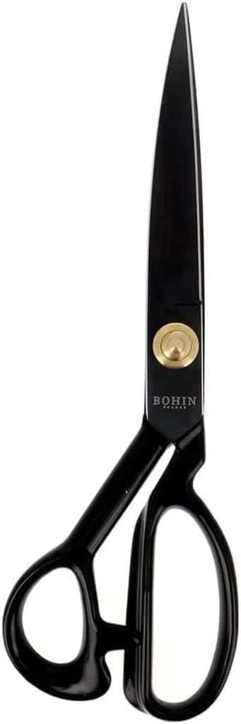 Test des ciseaux de couture en acier noir Bohin France (25, 5 cm)