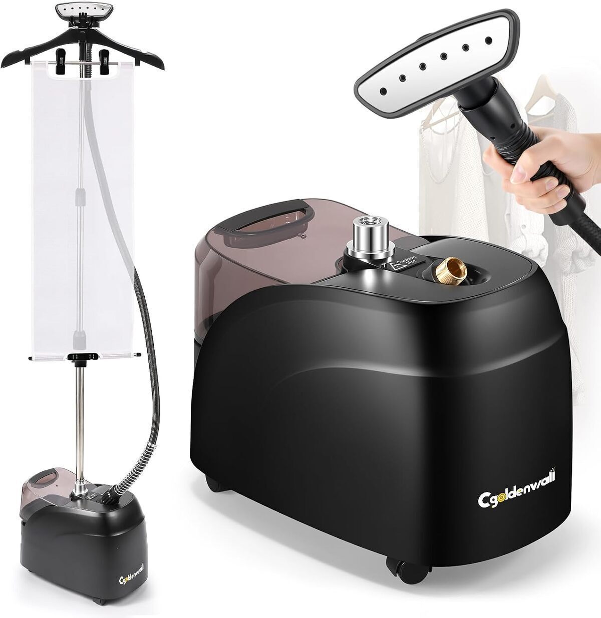 Test du défroisseur vapeur vertical CGOLDENWALL 2000W : efficacité et rapidité