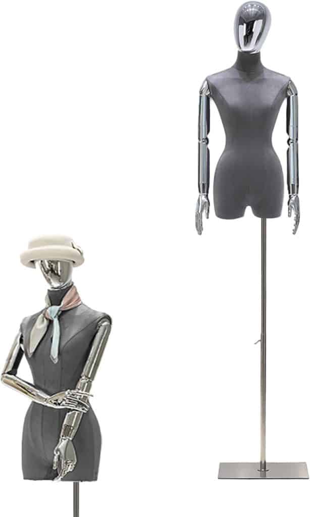 Test du mannequin Jueraori en velours à hauteur réglable