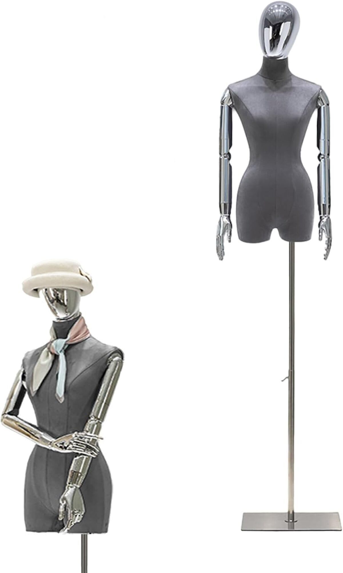 Test du mannequin Jueraori en velours à hauteur réglable