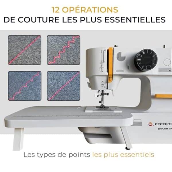 Découvrez notre test détaillé de la machine à coudre compacte Simplifika 15 m d'EFFEKTIV : performances, fonctionnalités et avis pour bien choisir votre machine.