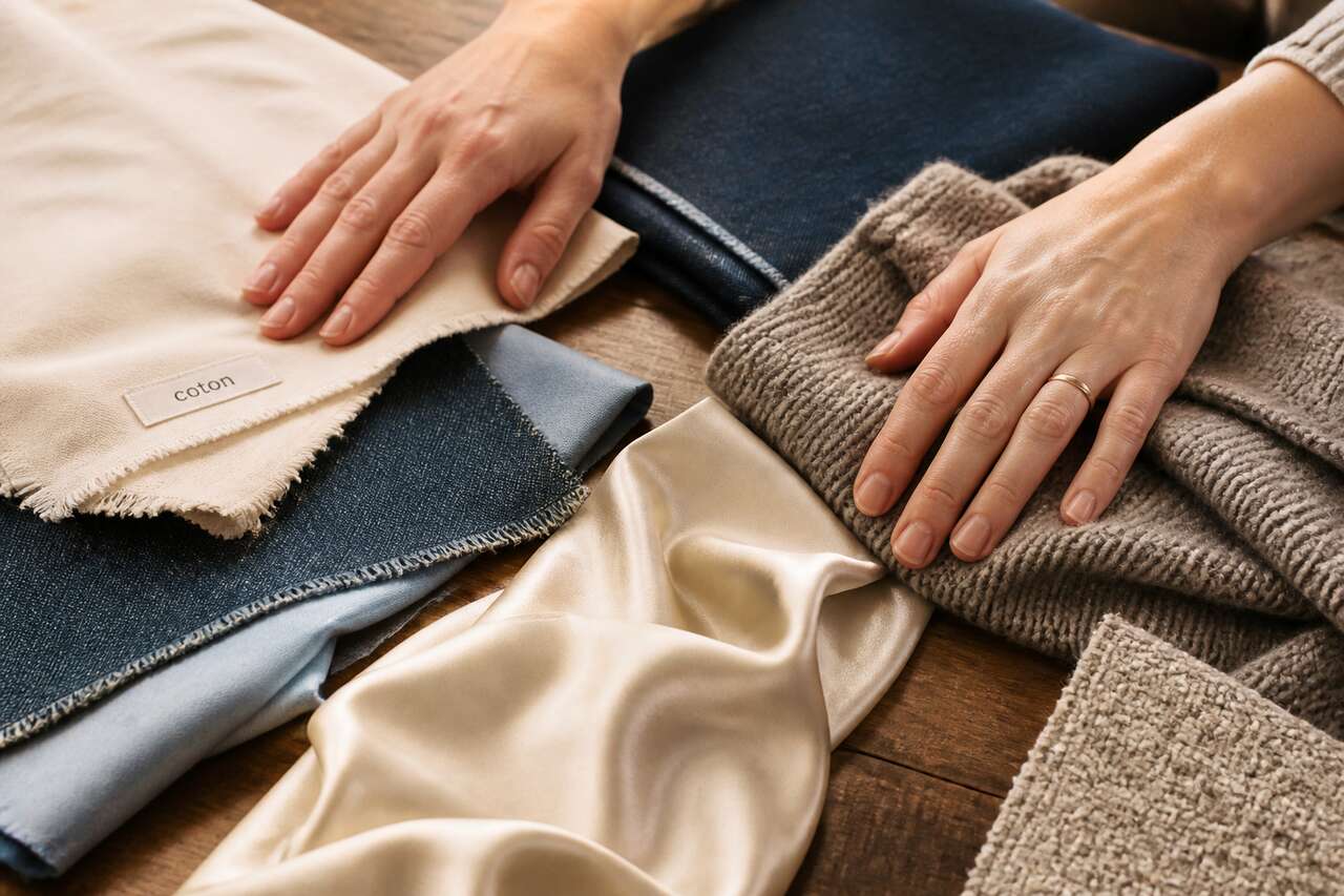 Reconnaître les matières de tissu en couture