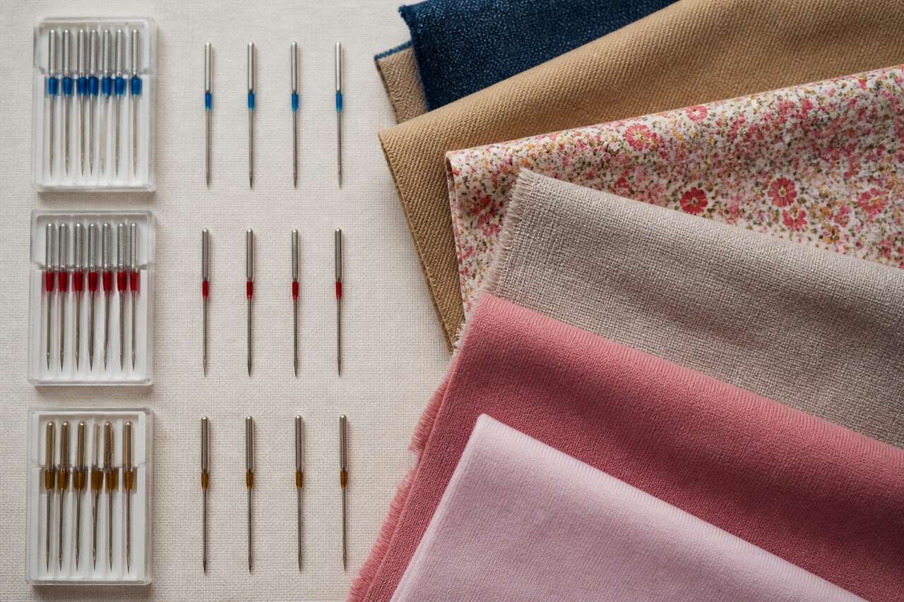 Quelle aiguille pour quel tissu : m&eacute;thode + tableau de choix
