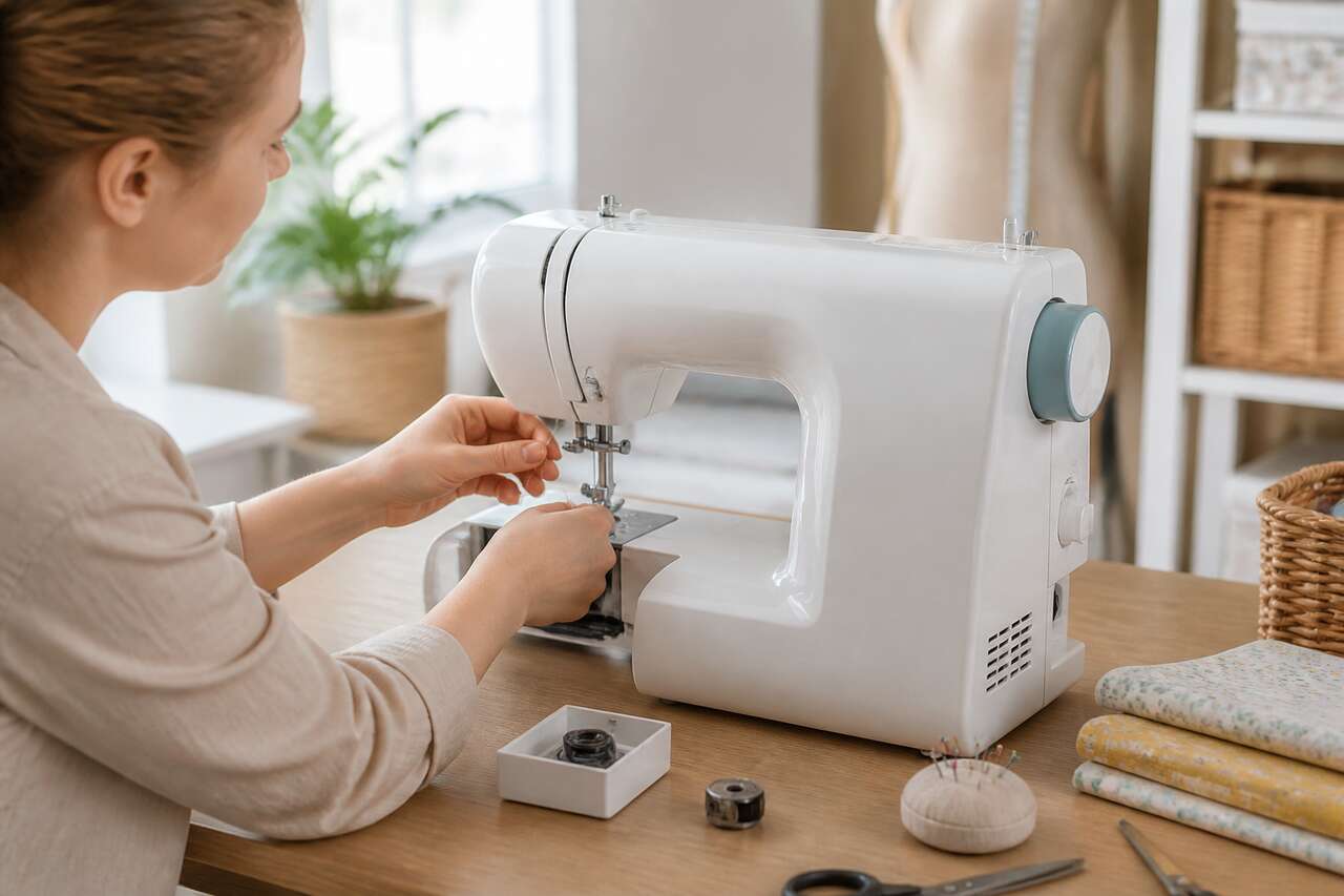 Prendre en main sa machine : enfilage, canette, points de base et réglages qui évitent les galères Prendre en main sa machine : enfilage, canette, points de base et réglages qui évitent les galères