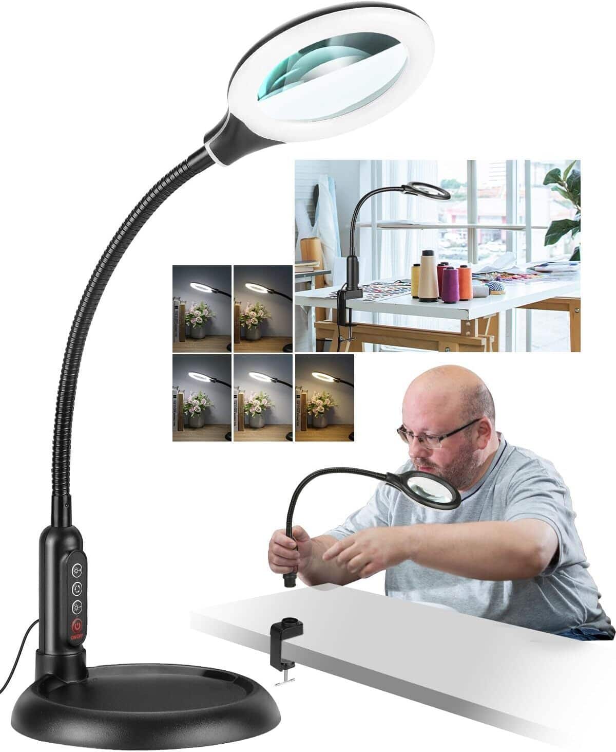 Test de la loupe 10x LED mains libres polyvalente