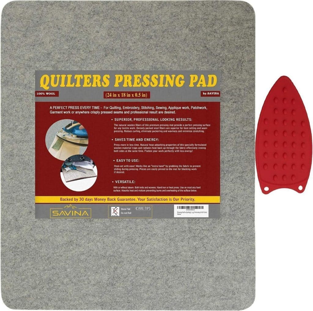 Test du tapis de pressage en laine Savina : efficacité pour le quilting et la couture
