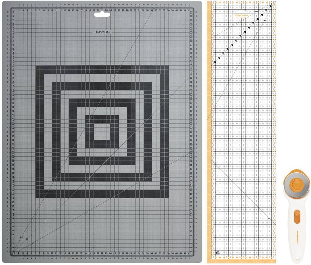 Test : ensemble couture Fiskars avec cutter rotatif et accessoires