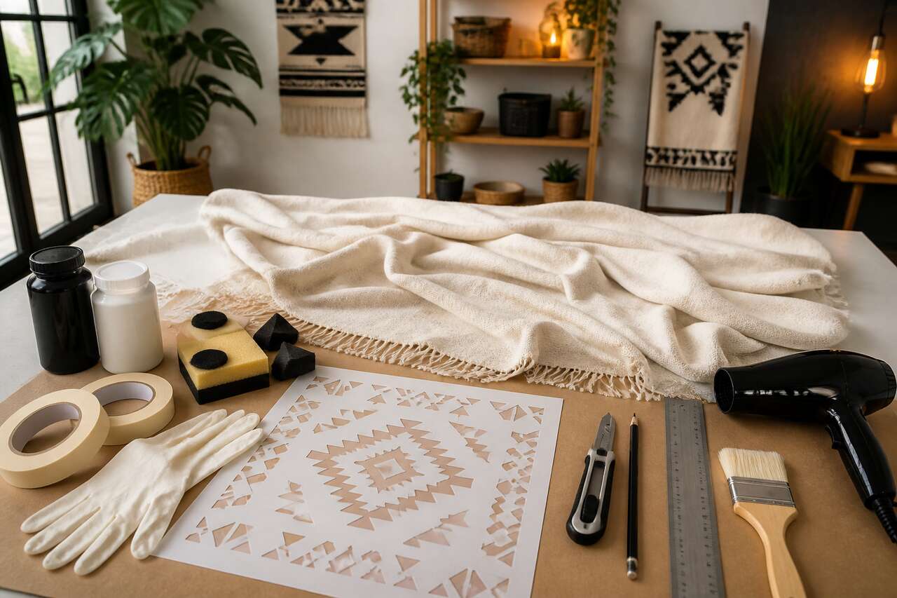 DIY : créer un plaid aztèque tendance