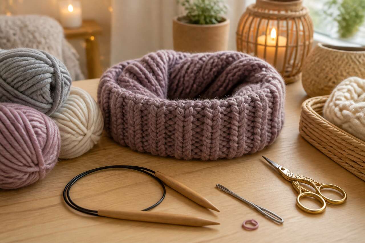 Tuto snood tricot : créez votre écharpe tendance