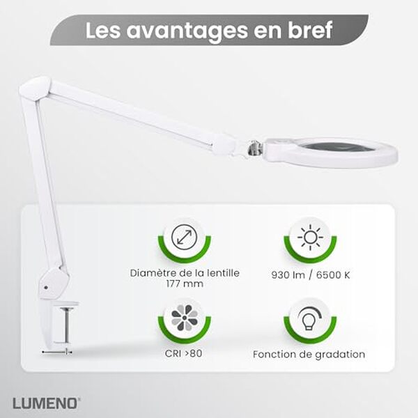 Découvrez notre test détaillé de la lampe loupe LED Lumeno 8245PRO : performances, fonctionnalités et avis d'utilisateurs pour bien choisir votre lampe loupe.