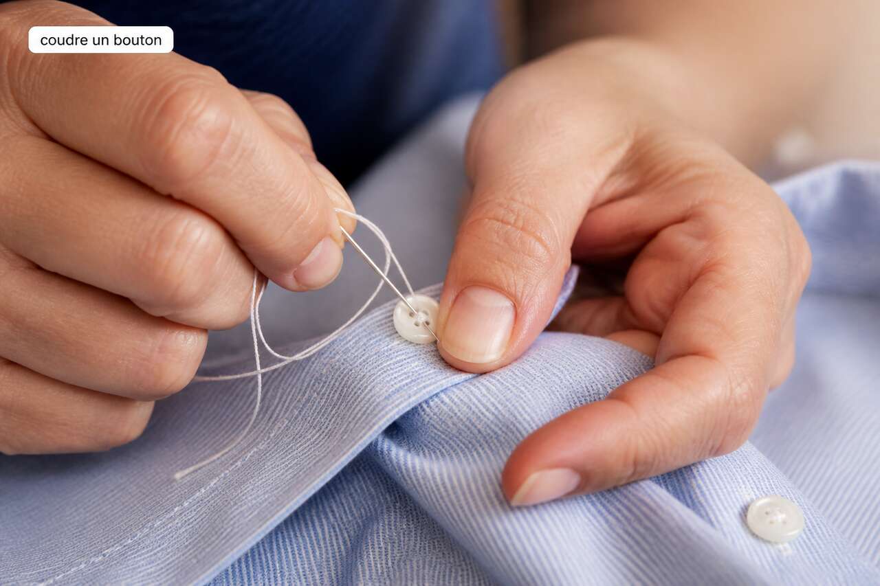 Comment coudre un bouton facilement ?