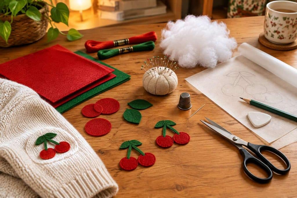 DIY : comment coudre des coudières cerise ?