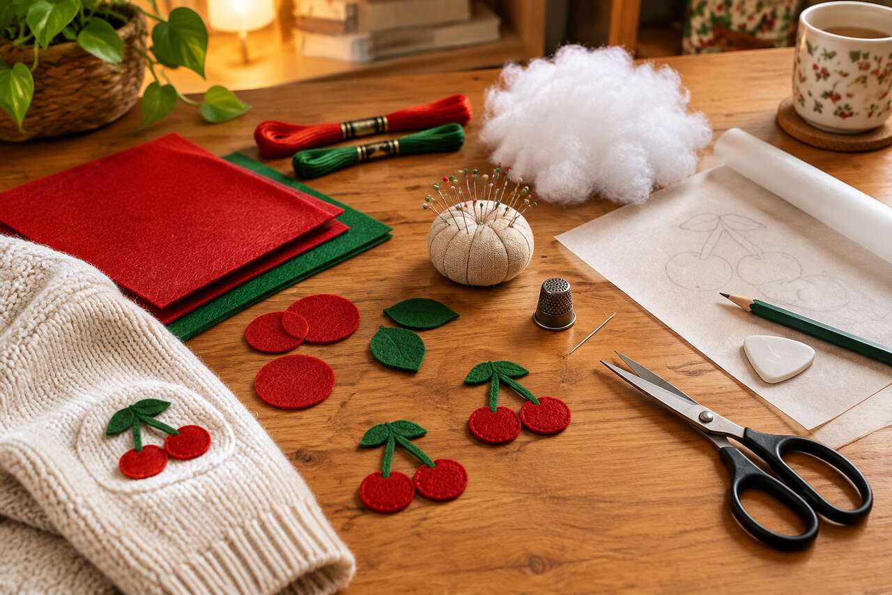 DIY : comment coudre des coudières cerise ?