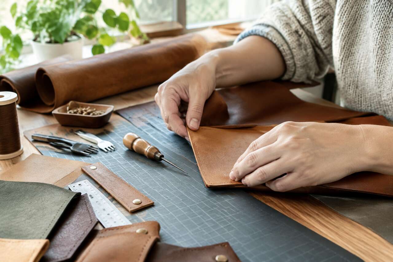 Trucs et astuces pour travailler le simili-cuir