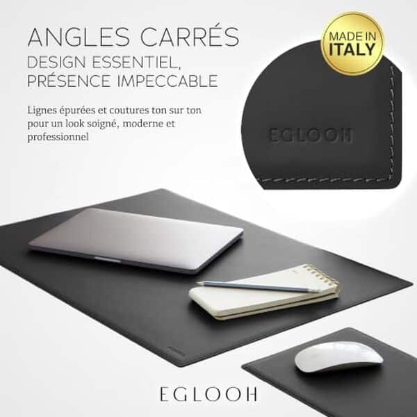 Découvrez notre test complet du sous-main en cuir eglooh mercurio : un accessoire de bureau élégant, pratique et durable pour sublimer votre espace de travail.