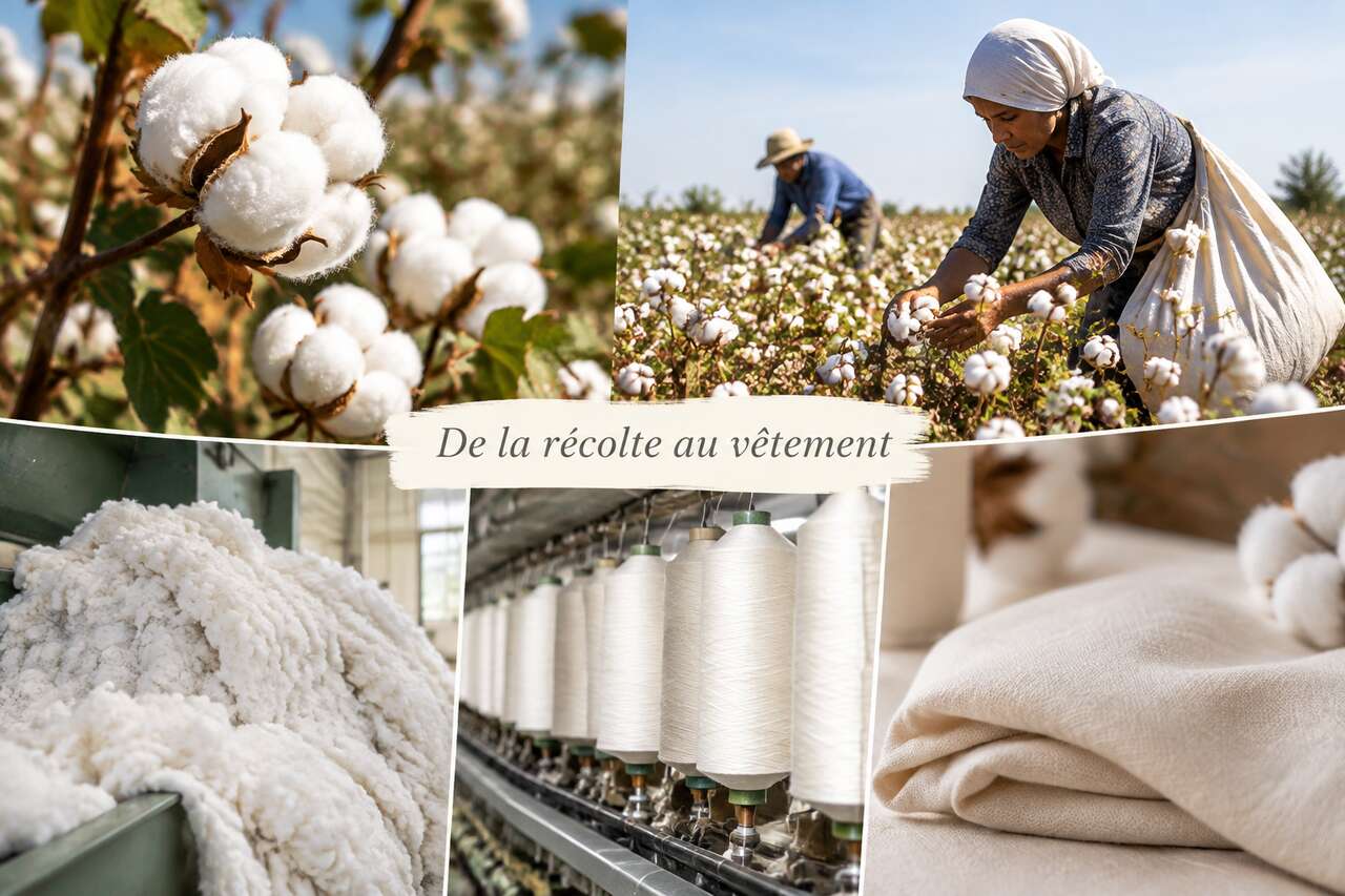 De la récolte au vêtement : fabrication du coton, étapes et vocabulaire utile De la récolte au vêtement : fabrication du coton, étapes et vocabulaire utile