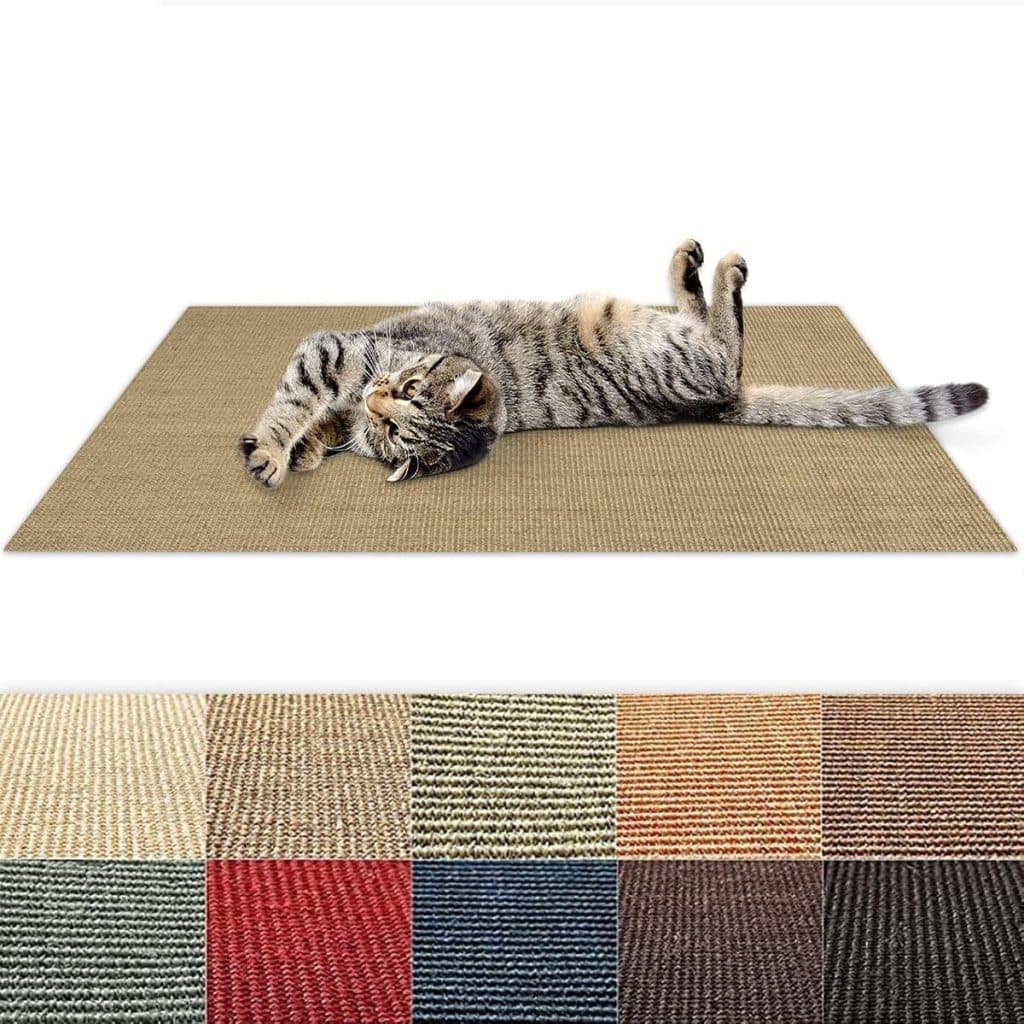 Test du tapis à griffer Floordirekt en sisal rouge : durable et sans couture