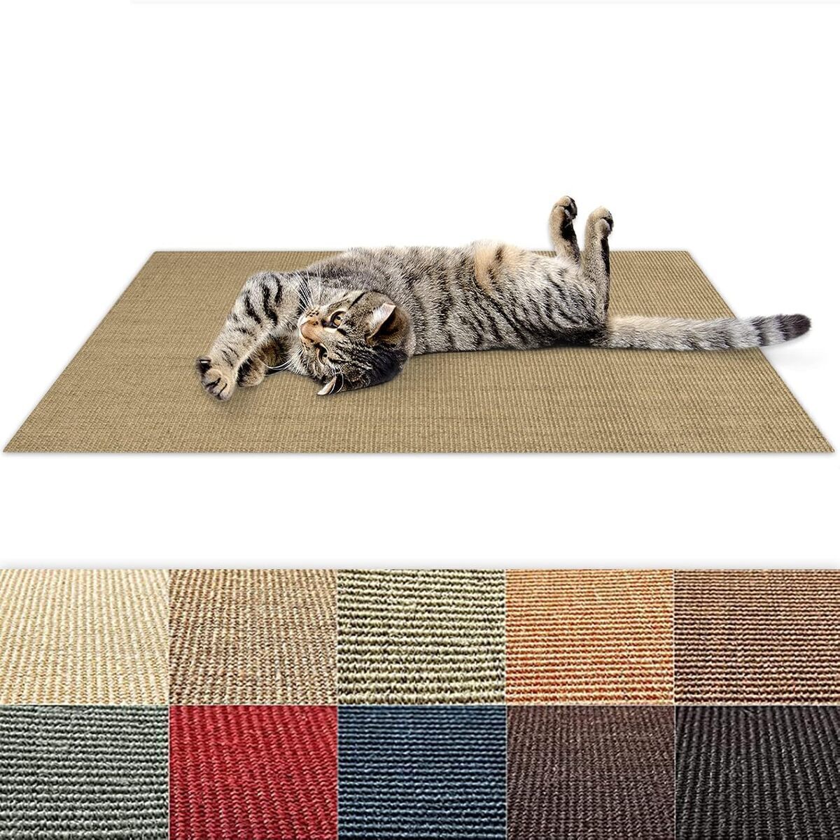 Test du tapis à griffer Floordirekt en sisal rouge : durable et sans couture