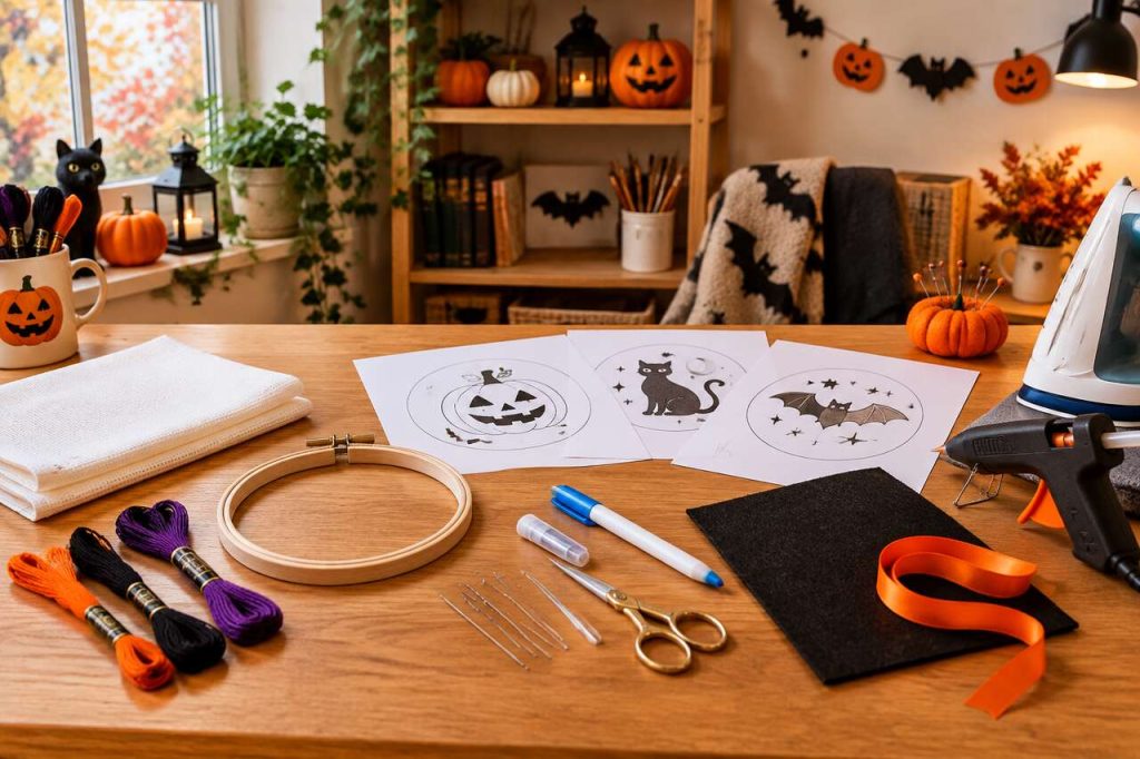 Tuto de broderie pour Halloween : idées créatives et astuces