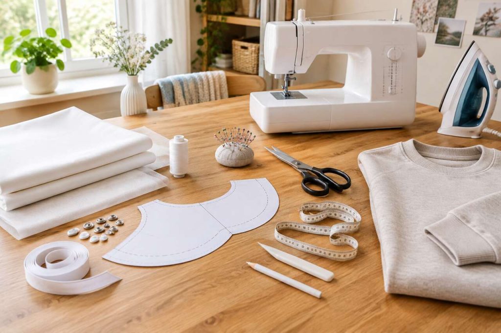 Tuto couture : créer un pull plastron Clémence