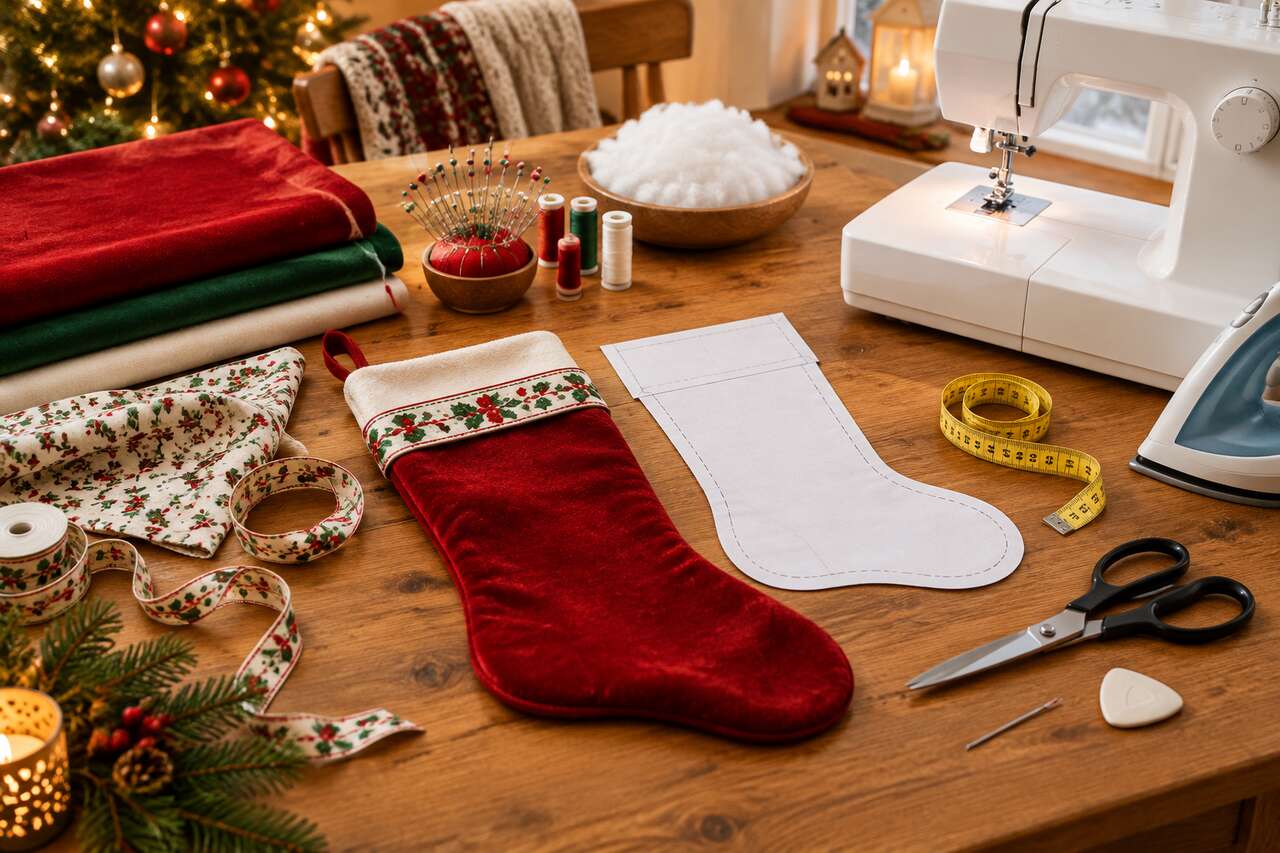 Tuto : comment coudre une chaussette de Noël ?