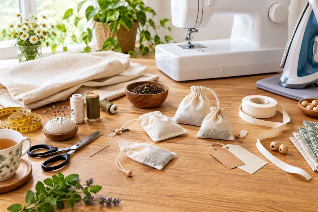 Tuto : comment coudre un sachet de thé réutilisable ?