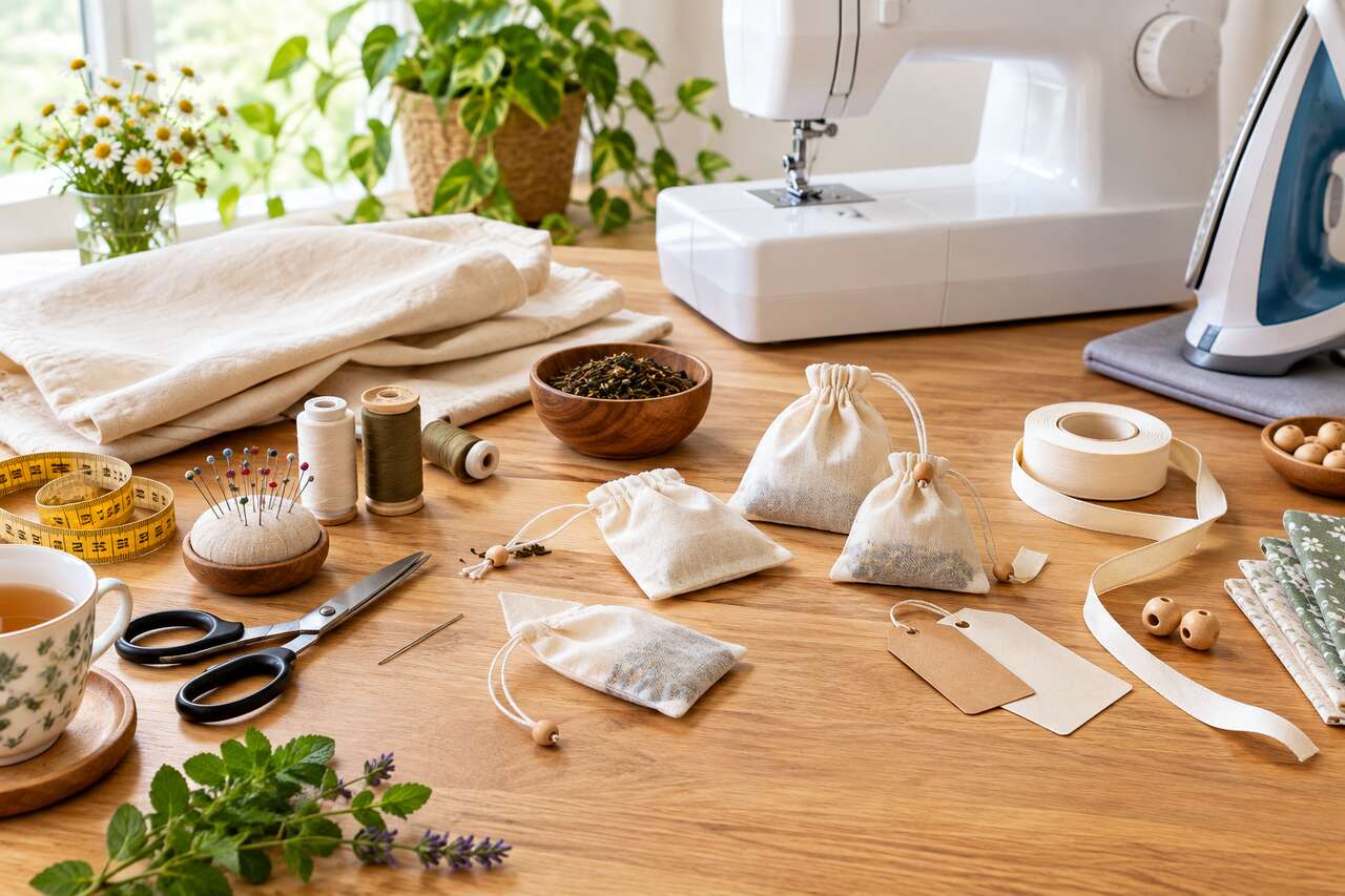 Tuto : comment coudre un sachet de thé réutilisable ?