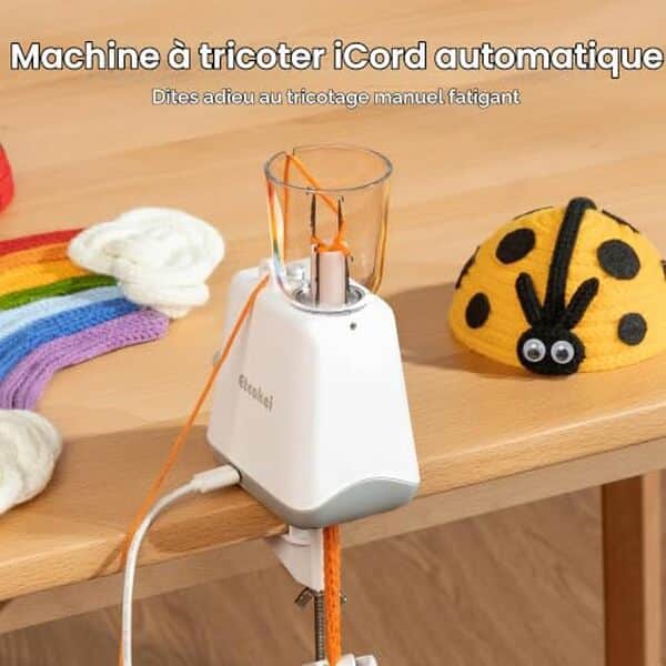 Découvrez notre test complet de la machine à tricoter automatique i-Cord Etcokei : caractéristiques, performances et avis pour bien choisir votre tricoteuse. 