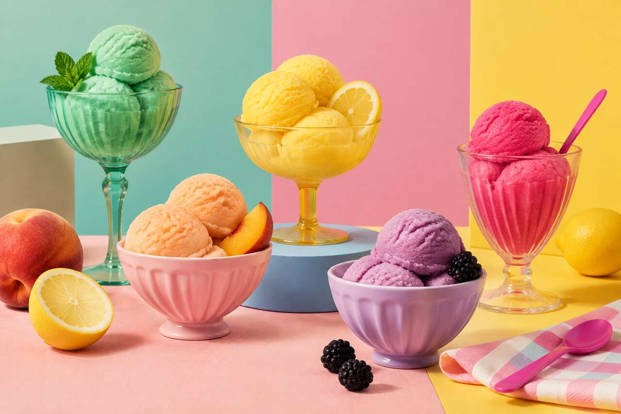 Palette sorbet: pastels, néons et color block maîtrisé Palette sorbet: pastels, néons et color block maîtrisé