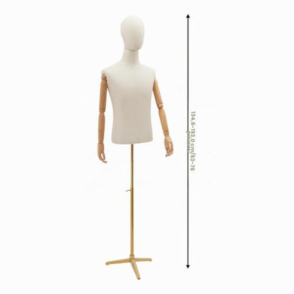 Découvrez notre avis complet sur le buste de couture homme réglable en lin et or (135-193 cm) : caractéristiques, avantages et conseils d'utilisation pour bien choisir. 