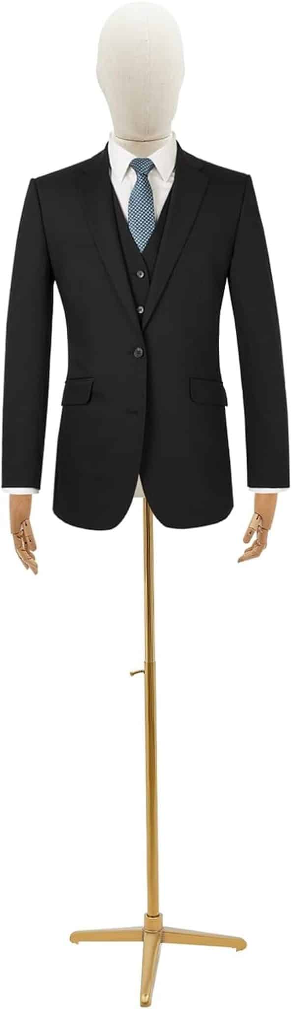 Avis : buste de couture homme réglable (lin + or, 135-193 cm)